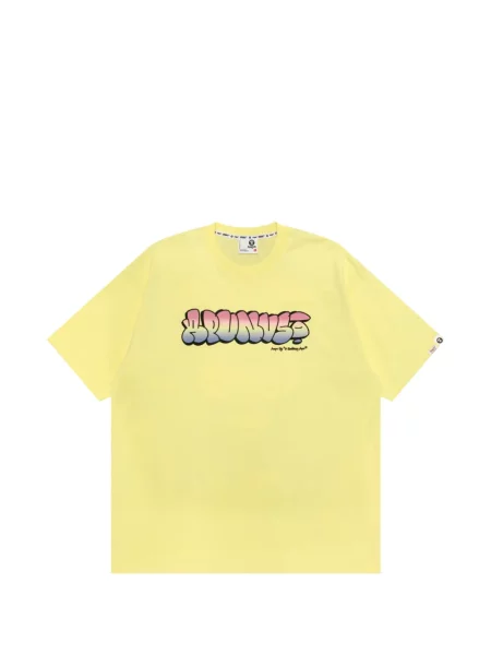 Tricou Aape By A Bathing Ape cu imagine galben
