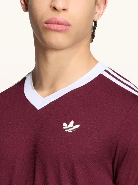 Adidas Originals Funkční Tričko Classics tmavě červená bílá
