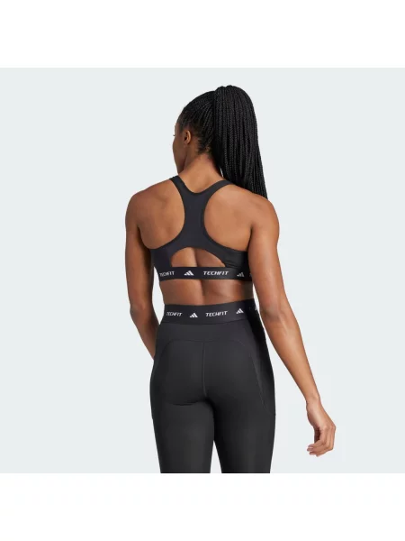 Adidas Biustonosz Sportowy Techfit schwarz czarny
