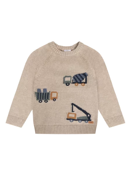 Hust & Claire Πουλόβερ Pelle Trucks μελανζέ / ναυτικό μπλε / σκούρο πράσινο μπεζ