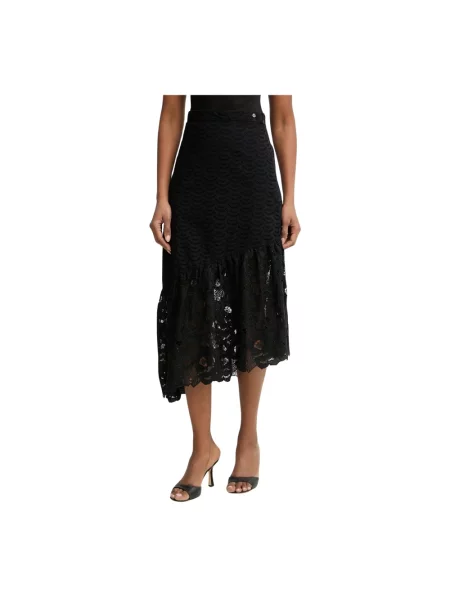 Spódnica midi Guess czarna