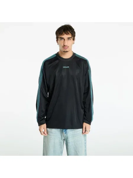 Тениска с дълъг ръкав Adidas Originals от джърси черно