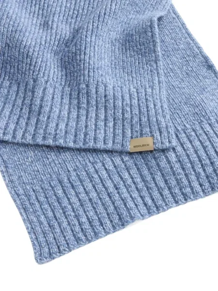 Fular Woolrich de lână albastru