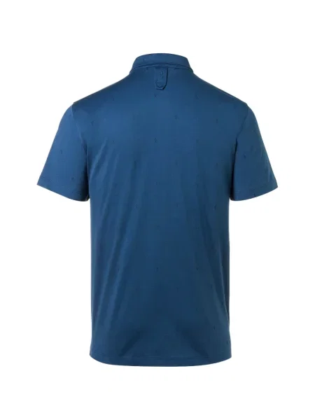 Tricou polo Billionaire cu imagine albastru