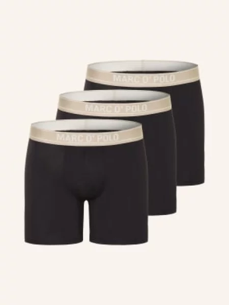 Marc O'polo Boxerky černá / béžová bílá
