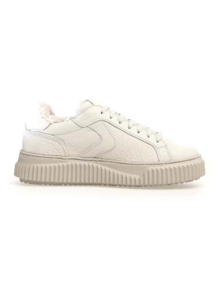 Sneakersy Voile Blanche skórzane białe