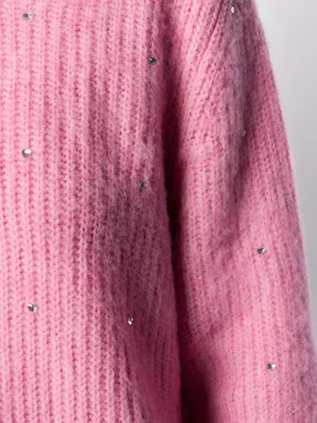 Πουλόβερ Msgm με πετραδάκια ροζ