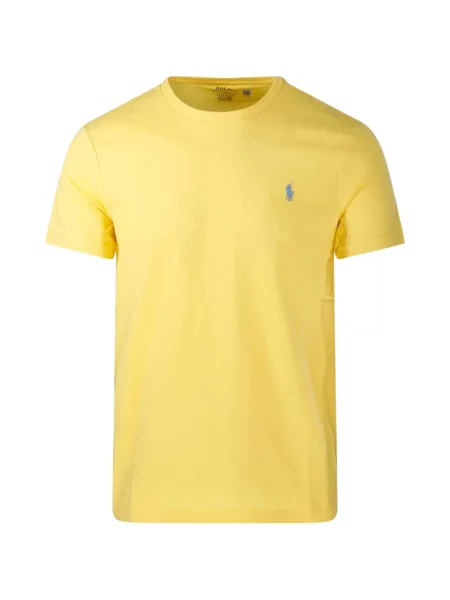Λινό ριγέ polo Polo Ralph Lauren με κέντημα πράσινο