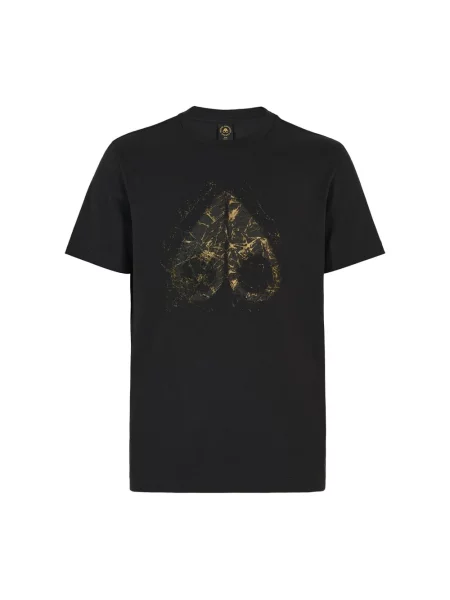 Koszulka Moose Knuckles z logo czarna
