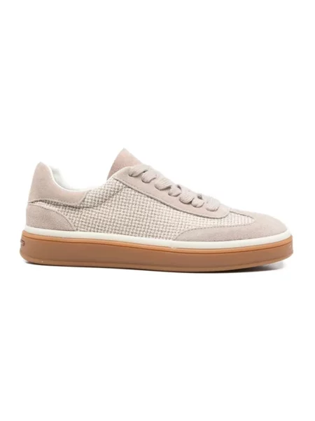 Sneakersy Sergio Moretti zamszowe beżowe