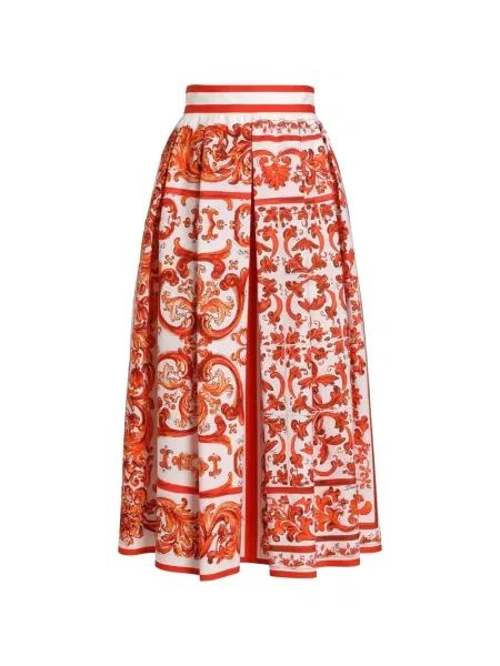 Fustă Dolce & Gabbana cu imagine alb