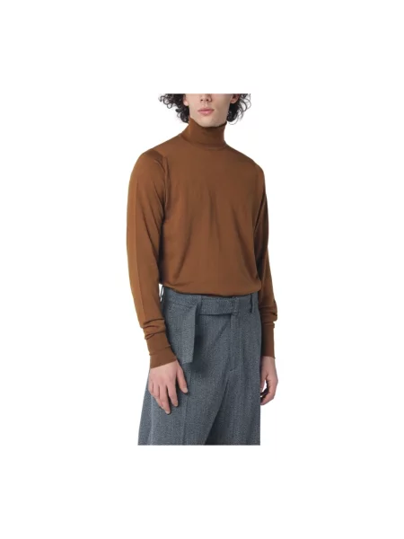 Golf golf John Smedley wełniany brązowy