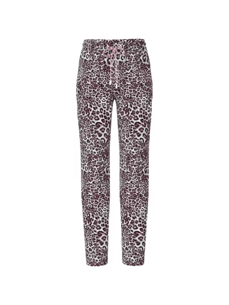 Pantaloni Marccain cu imagine cu imprimeu animal print alb