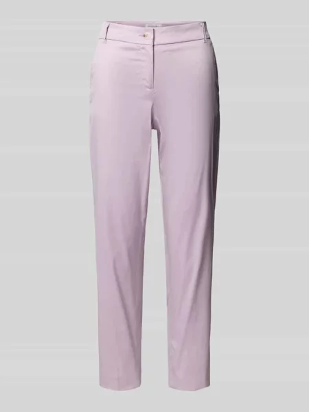 Spodnie materiałowe o kroju slim fit w skróconym kroju Christian Berg Woman