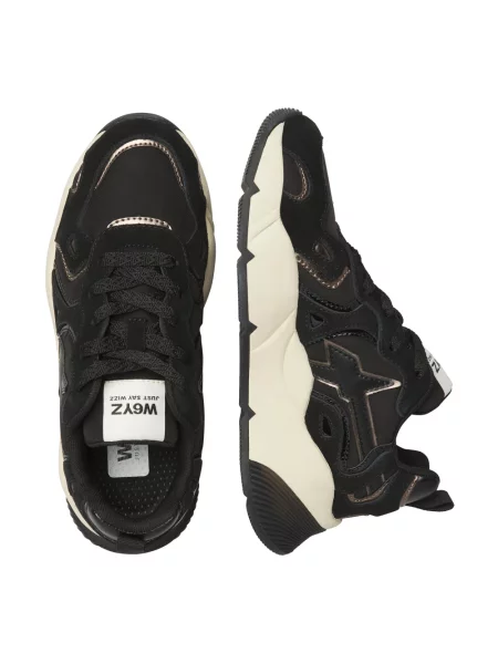 Sneakersy W6yz skórzane czarne