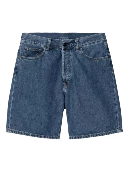 Pantaloni scurți din denim Carhartt Wip cu 5 buzunare albastru