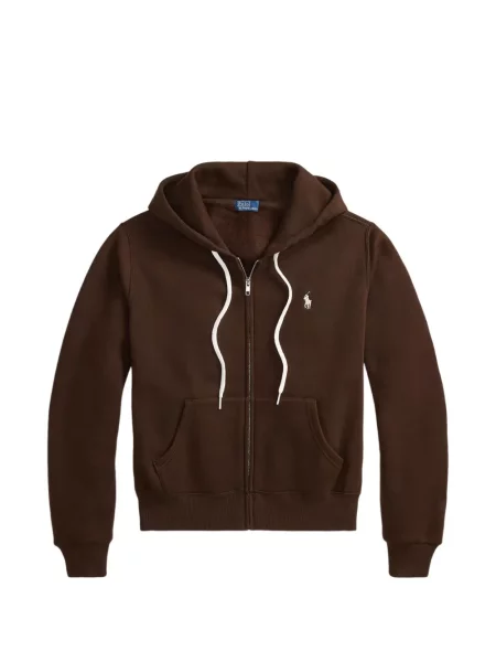 Scurt șapcă Polo Ralph Lauren cu broderie din jerseu maro
