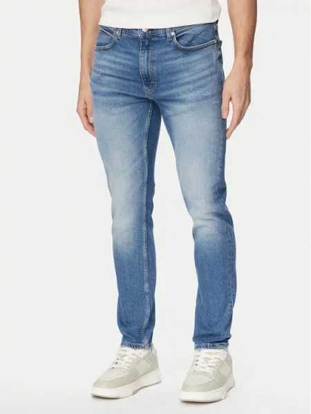 HUGO Jeans hlače Hugo Extra modra