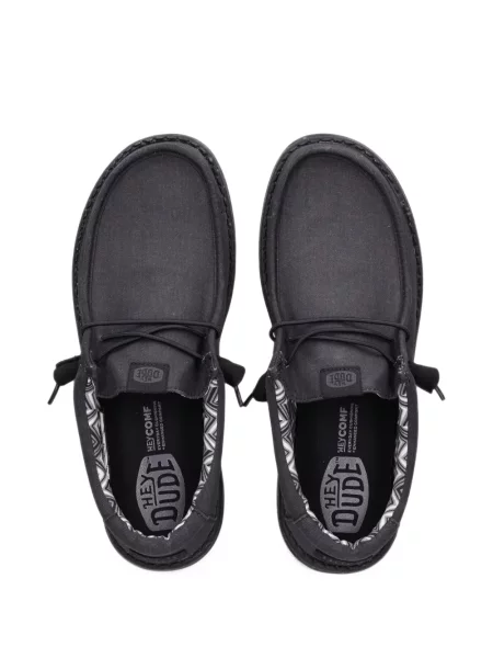 Pantofi loafer Hey Dude stretch negru