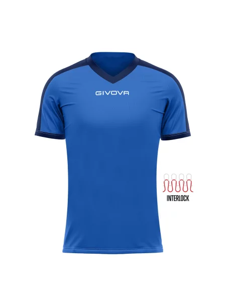GIVOVA koszulka sportowa t-shirt treningowy niebiesko-czarna L czarna