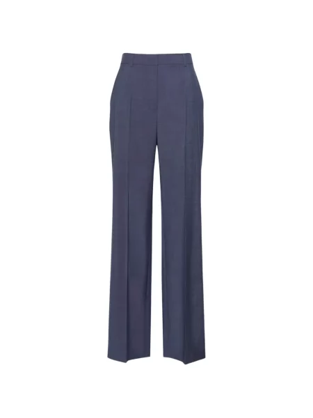 Pantaloni Max Mara de lână albastru