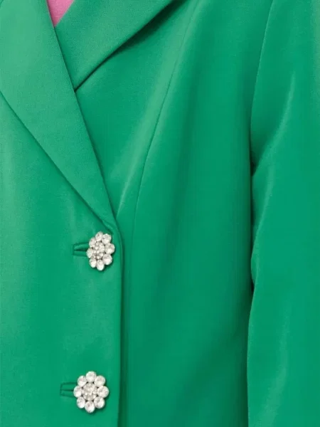 Sacou Custommade de cristal verde