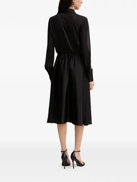 Rochie midi Fracomina din satin negru