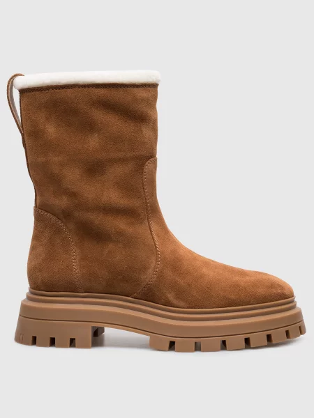 Замшевые ботинки Stuart Weitzman коричневые