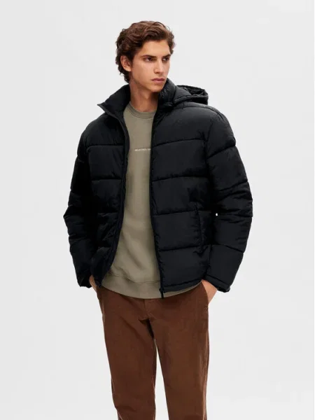 Selected Homme Geacă de iarnă Cooper negru