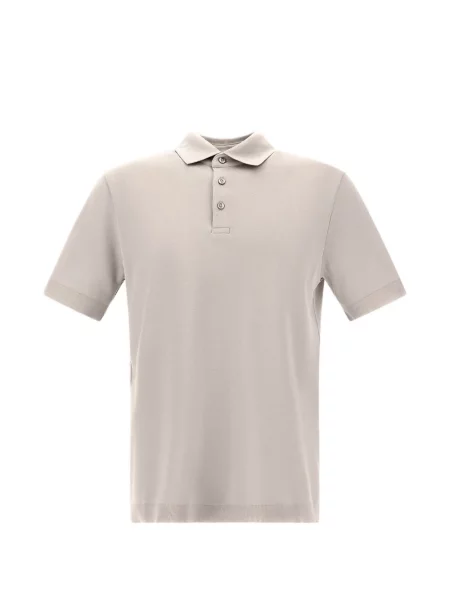 Tricou polo Herno tricotate gri