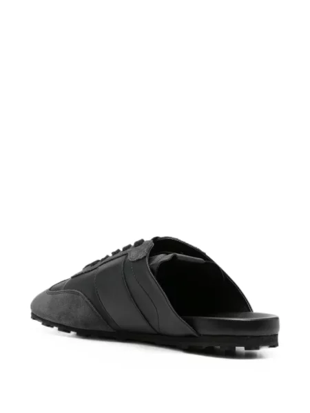 Sneakerși Marni din piele cu imagine negru