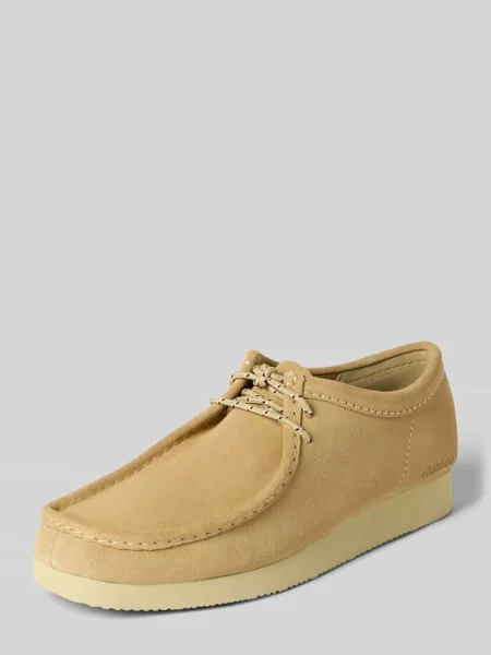 Loafersy z wytłoczonym napisem model Wallabee' Clarks