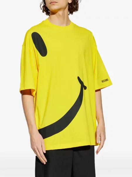 Tricou Moschino cu imagine galben