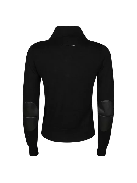 Sweter Mm6 Maison Margiela wełniany czarny