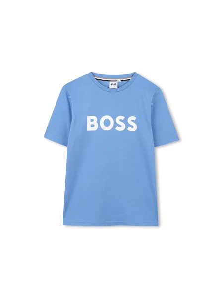 BOSS Majica D Mornarsko Regular Fit modra