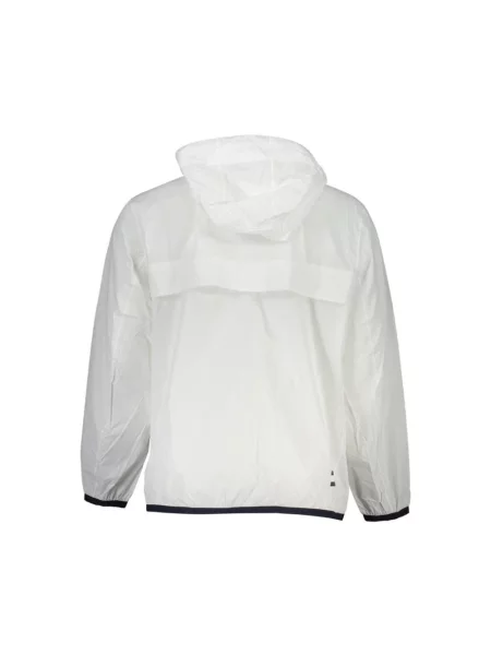 Kurtka jeansowa Tommy Hilfiger z kapturem elegancka biała