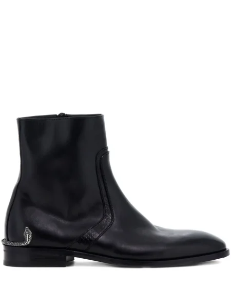 Cizme scurte Roberto Cavalli din piele negru