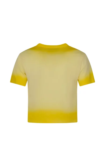 Tricou Gucci cu broderie galben