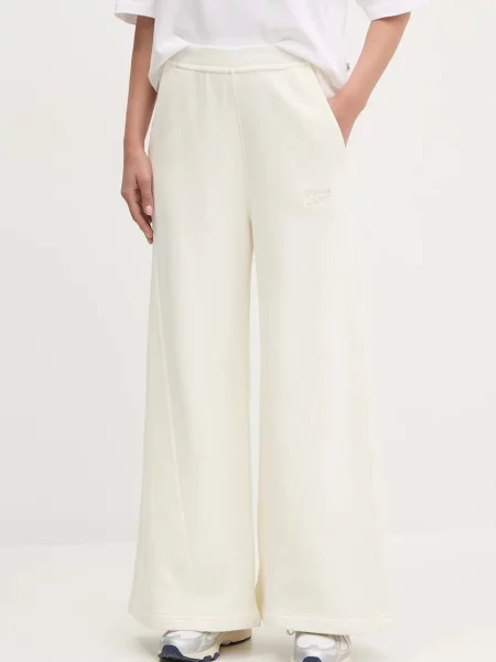 Спортен панталон Reebok Classic с изчистен дизайн бежово