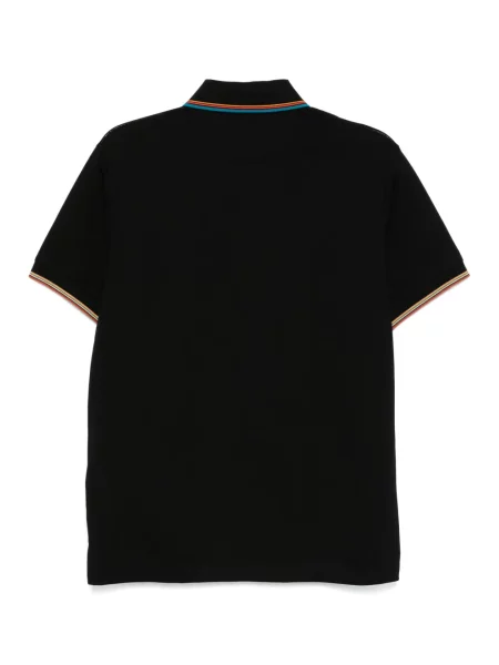 Dryžuota polo marškinėliai Paul Smith juoda