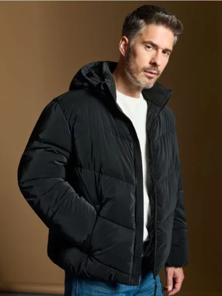 Sinsay Prošívaná bunda černá