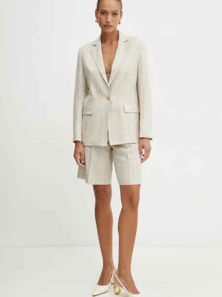 Піджак Fracomina однобортний бежевий