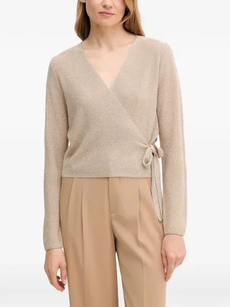 Pulover Oui cu decolteu în V cu legături