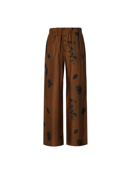 Spodnie Max Mara brązowe