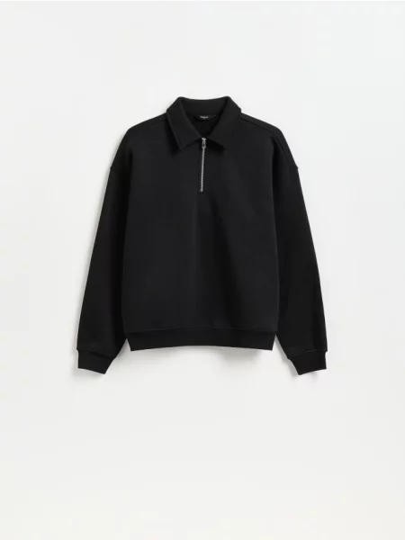 Gulerat tricou polo Reserved negru