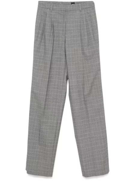 Pantaloni Boss în carouri negru