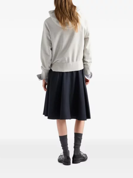 Fustă Prada de mohair albastru
