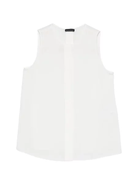 Bluză Emporio Armani fără mâneci alb