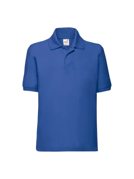 Tricou polo copii Fruit Of The Loom albastru