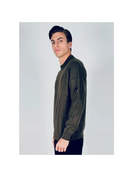 Sweter C.p. Company z wełny merino zielony
